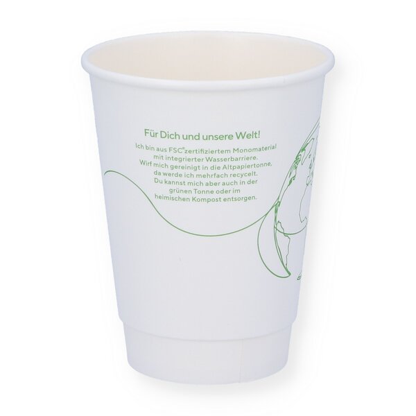 Doppelwand FusionCup f&uuml;r Hei&szlig;getr&auml;nke wei&szlig; 12oz (0,3l) 