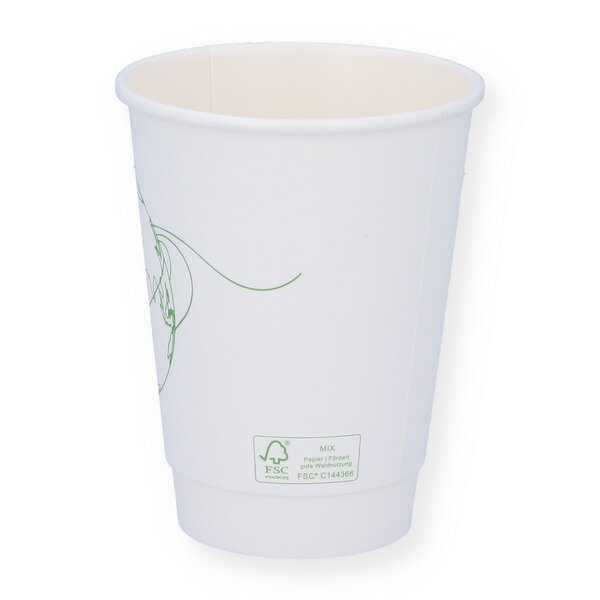 Doppelwand FusionCup f&uuml;r Hei&szlig;getr&auml;nke wei&szlig; 12oz (0,3l) 