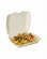 Bagasse menu boxes white undivided HP4 