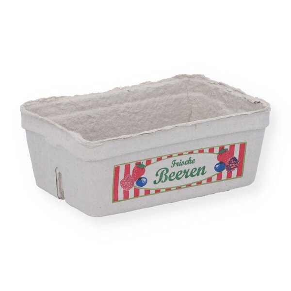 Fruit trays 250g soft fruit groundwood "Fresh berries" packaging trays 