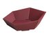 Präsentkorb klein 6-eckig bordeaux 29x27x6/10,5cm 