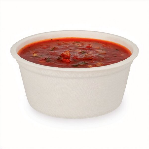 Dressingbecher Bagasse So&szlig;enbecher wei&szlig; 80ml &Oslash;77mm H&ouml;he: 35mm 