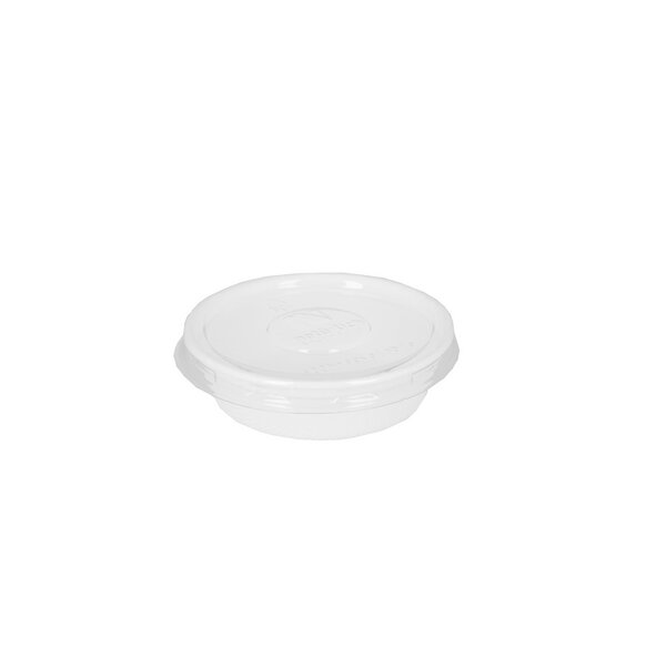 R-PET lid for bagasse dressing cups 30,50,80 100 ml 
