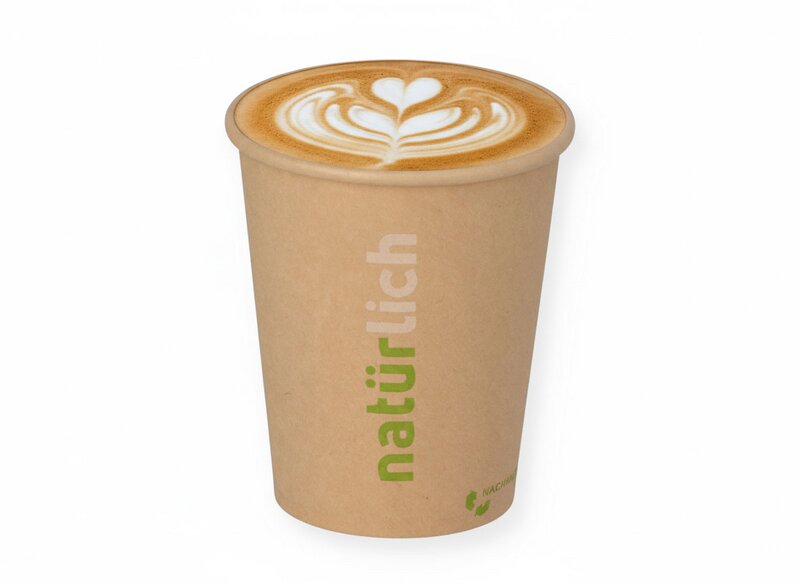 Coffee mug brown Kraft 8oz "Natural" 