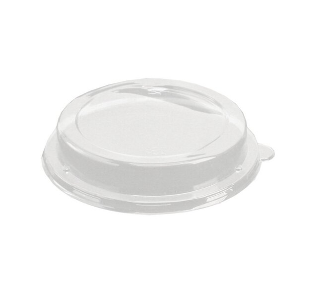 Dome-Deckel recycelbar aus PET für Bagasse-Schale 280011 