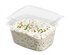 Feinkostbecher eckig PP mit Deckel klar 250ml 