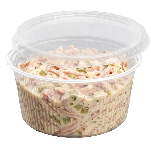 Delicatessen cup with lid PP round 250ml 