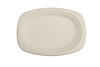 Produktbild Bagasse-Teller wei&szlig; oval 233x162x22mm
