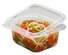 Salad bowls PET 375cc with hinged lid 