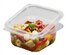 Salad bowls PET 500cc with hinged lid 