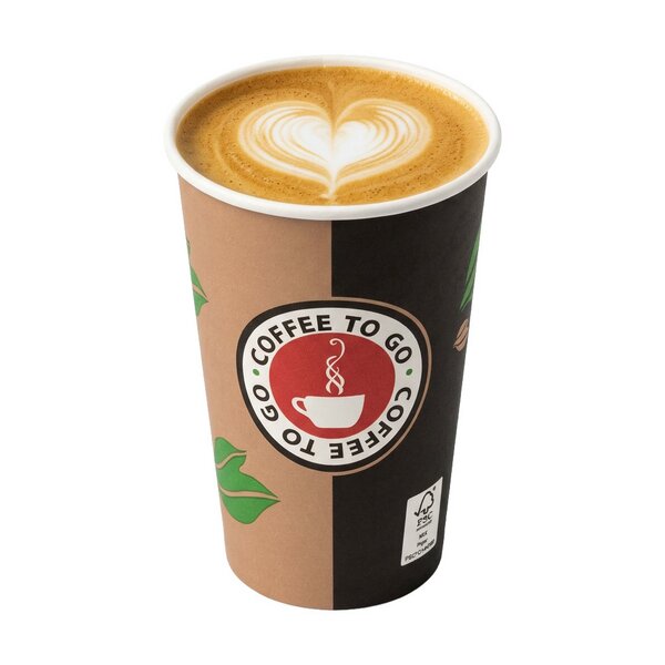Coffee-to-go Becher 400ml Kaffeebecher "Coffeetime" 