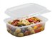Delicatessen cup square with lid clear PP for 125ml 