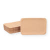 Produktbild Pappteller braun 13x20cm unbeschichtet