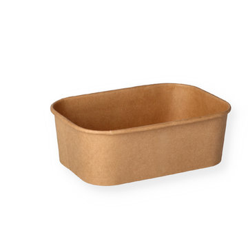 Rectangular tray brown 750 ml Packaging trays 172 x 120 x 56 mm