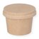 Dressingbecher braun rund 85ml (3oz) aus Hartpapier 