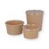 Feinkostbecher Hartpapier braun rund 125 ml &Oslash; 85 mm 
