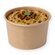 Feinkostbecher Hartpapier braun rund 125 ml &Oslash; 85 mm 
