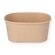 Feinkostbecher Hartpapier braun 250 ml eckig 
