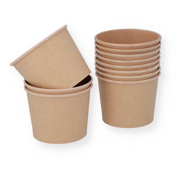 Ice cream cup 290ml/12oz brown Kraft "Natural" No. 29 PE 