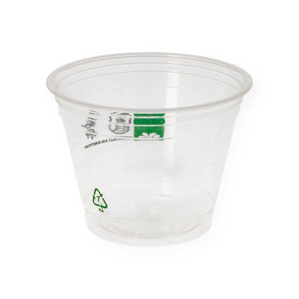 R-PET dessert cup 0.2l "Natural" transparent 9oz 