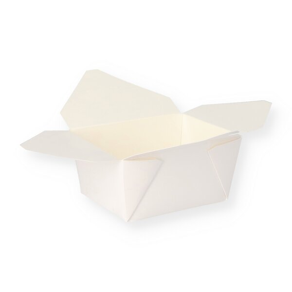 Food-Box wei&szlig; eckig 800 ml &ndash; 130 &times; 107 &times; 64 mm 