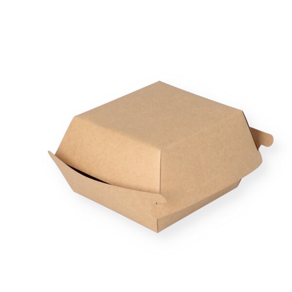 Burger box brown "Natural" 115x110x80mm 