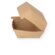 Burger box brown "Natural" 115x110x80mm 