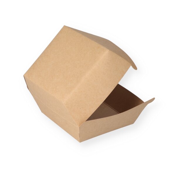 Burger box brown "Natural" 115x110x80mm 
