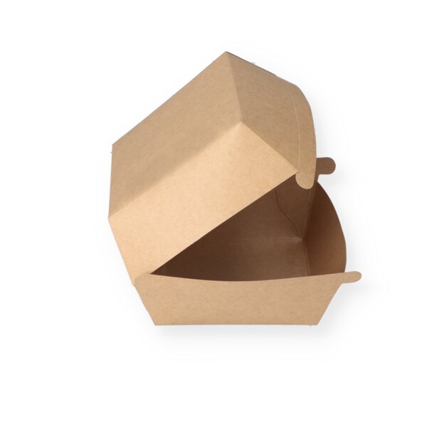 Burger box brown "Natural" 115x110x80mm 