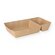 Food tray brown biodegradable 2-section 165 x 80 x 35 mm 