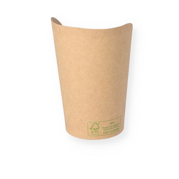 Scoop cup size S brown Kraft 