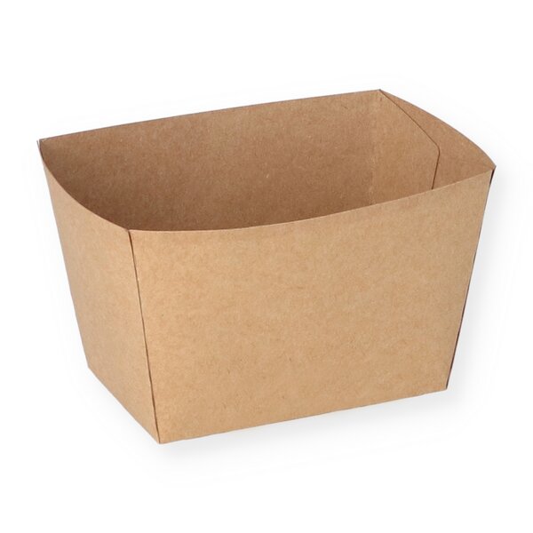 Food tray brown Kraft 11.0 x 8.0 x 7cm 
