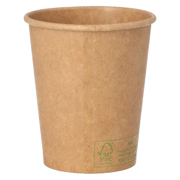 Kaffeebecher braun 150ml Hei&szlig;getr&auml;nkebecher "Nat&uuml;rlich" 