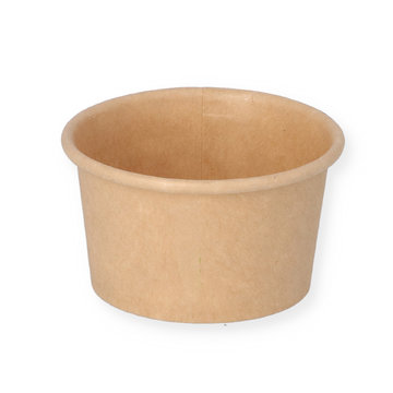 Dressingbecher 50 ml braun aus Hartpapier mit PE-Beschichtung