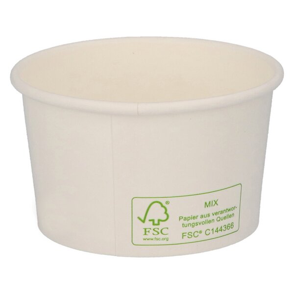 Packaging cup round 125ml hard paper FSC&reg;-certified &Oslash; 85 mm 