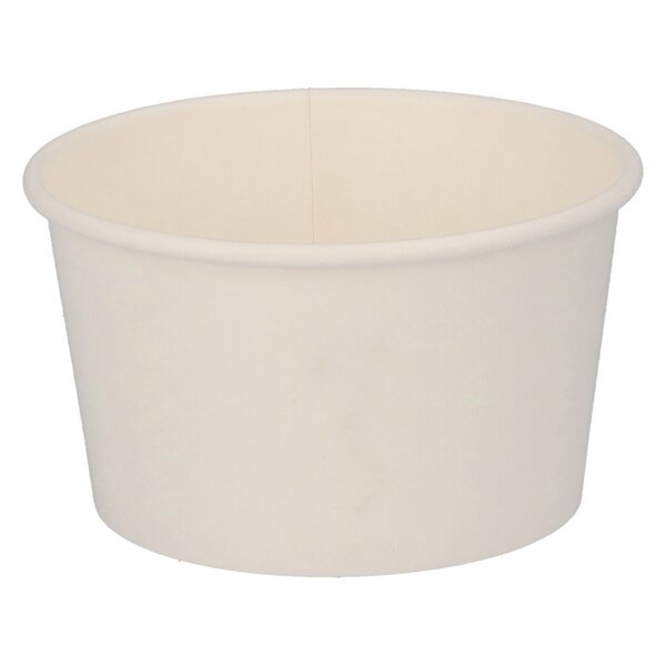 Feinkostbecher Hartpapier wei&szlig; rund 250 ml &Oslash; 101 mm 
