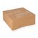 Cake box brown Kraft 23x23x10cm with neutral print 