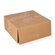 Cake box brown Kraft 23x23x10cm with neutral print 