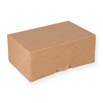 Brown cake box