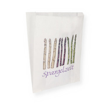 Folded bag asparagus time 30+9x38cm