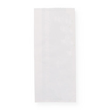 White drawstring bag, printed, No. 427, 16+7 x 35 cm