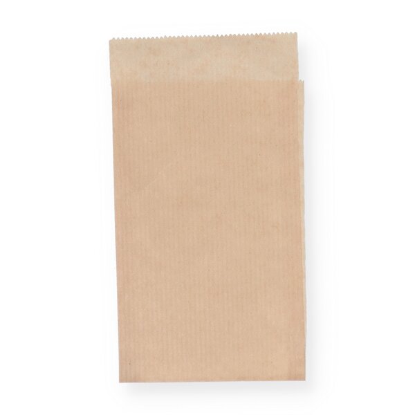 Flat Pouch, Brown, 8.5 x 13.2 cm + Flap 