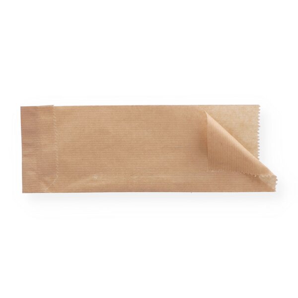 Hot-Dog-Beutel braun Kraft "Nat&uuml;rlich" 8x21cm 