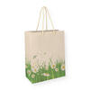 Produktbild Tragetaschen aus Graspapier Blumenwiese 26+13x33cm mit Kordel 