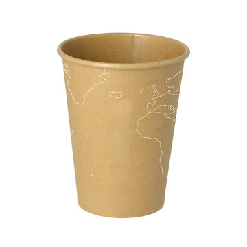 Coffee mug brown 0.2 liter water-based coating