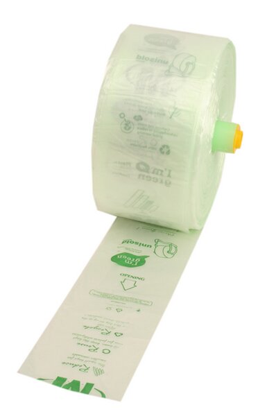 Obstbeutel green HDPE Star sealed 34x50cm 850St./Rll. 