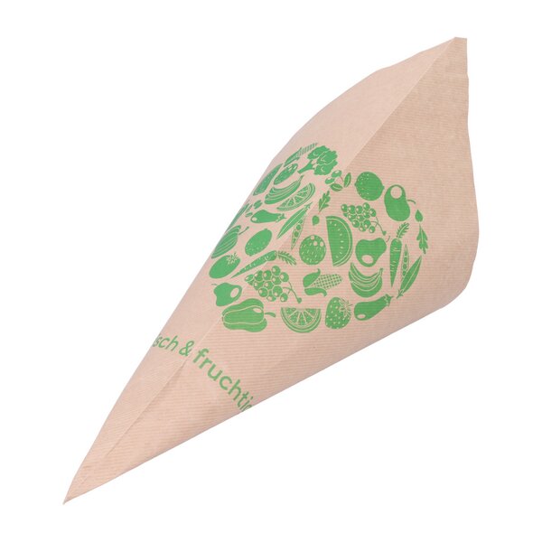Brown Extra-Strong Fruit-Shaped Bag, 1,500 g &ndash; 38 cm 