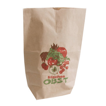 Bottom bag with fruit motif