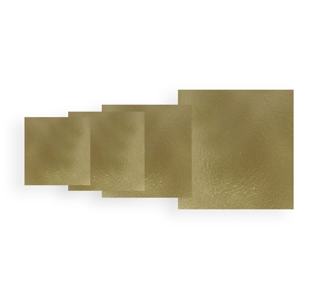 Goldscheibe eckig 19x19cm 