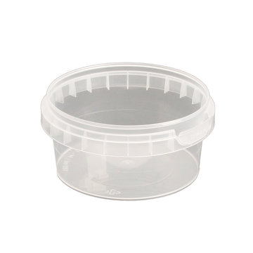 PP round tumbler with tamper-evident closure without lid